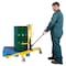 Vestil Yellow Pallet Straddling Drum Truck 550lb Capacity Polyurethane Wheels PSDT - alternate 5
